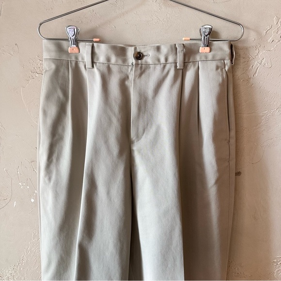 Brooks Brothers Classic Khaki Gray Pants - Picture 3 of 8